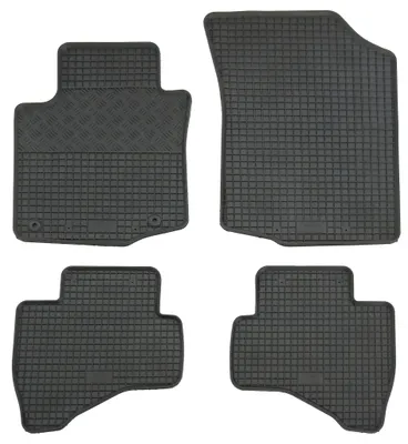 Gummifußmatten Set für Toyota Aygo + Peugeot 107 + Citroen C1, 4-teilig, schwarz