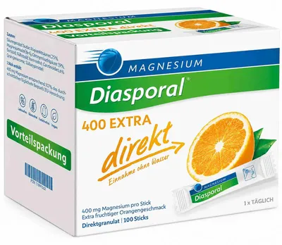 Image de Magnésium-Diasporal 400 extra direct granulés sticks, 100 pcs. Sachet