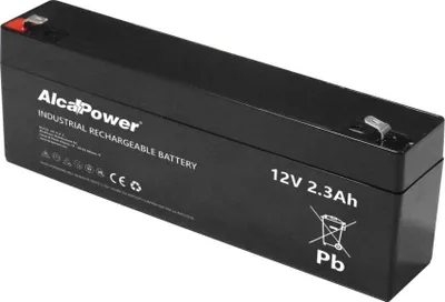 Image de Batterie Rechargeable Étanche Agm 12V 2,3 Ah - Idéale Pour Les Alarmes, Les Onduleurs Et Les Jouets - Connexion Faston T1