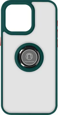 Productafbeelding van Avizar, beschermhoes met ringhouder voor de Apple iPhone 15 Pro, groen
