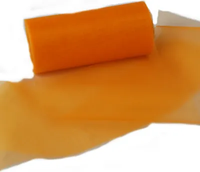Produktbild von Organzaband 12 cm x 25 m orange - Dekobänder