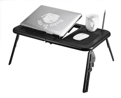 Produktbild von Einklappbare Laptop-Untertisch mit Faltbeinen für Bett oder Couch