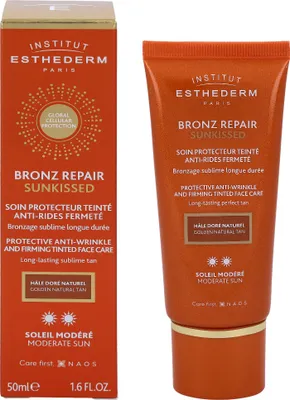 Productafbeelding van Esthederm Bronz Repair Sunkissed, gezichtscrème voor gebruik na blootstelling aan de zon - 50 ml.
