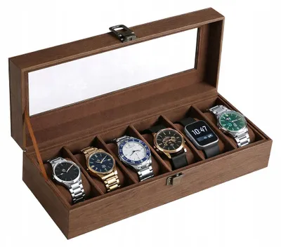 Produktbild von Elegantes Uhren-Aufbewahrungsbox mit 6 Fächern