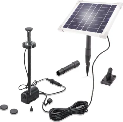 Produktbild von esotec Solar Teichpumpenset 6/220 LED mit 6,4V/1,5Ah LiFe-Akkuspeicher 101932
