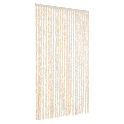 Produktbild von vidaXL Fliegenvorhang Beige und Weiß 100x220 cm Chenille