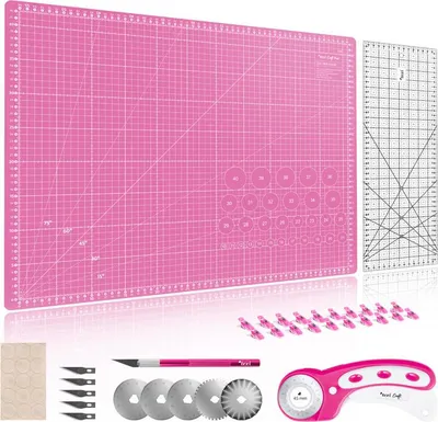 Image de Kit de patchwork et de couture Texi Craft rose 60X45