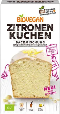 Produktbild von Biovegan Kuchenbackmischung Zitrone glutenfrei -- 430g