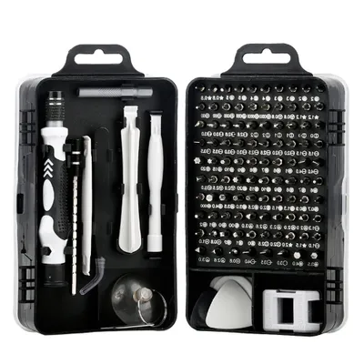 Produktbild von MODFU Schraubendreher Set 115 in 1 für Elektroniker Reparatur werkzeug Präzisions-schraubendreher Mobile Laptop Spielzeug Brillen Kamera Torx Retoo
