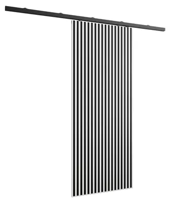 Produktbild von KIER FURNITURE Schiebetür Komplettset BELMO Sliding Door, Raumteiler Schiebetür Weiß 106x205x1,6 cm