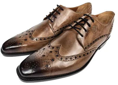 Produktbild von Melvin & Hamilton Martin15 Derby Budapester Leder Schuhe Stone - 41