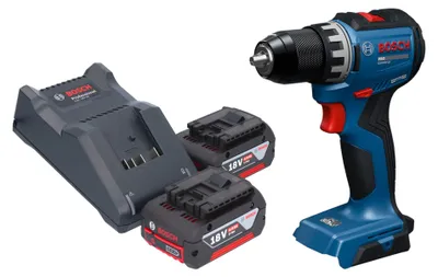 Immagine prodotto di Trapano avvitatore a batteria Bosch GSR 18V-52 Professional 18 V 70 Nm Brushless + 2 batterie da 4,0 Ah + caricabatterie