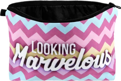 Produktbild von Leichte Kosmetiktasche Schminktasche mit Motiv  , Farbe:Lila