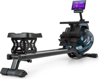 Produktbild von CAPITAL SPORTS Flow - vodný veslovací trenažér, 80 cm, 6 st., čierny/strieborný