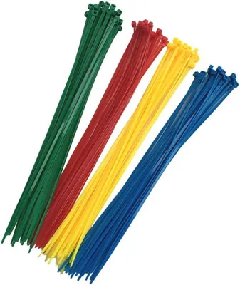 100er Pack Bunte Kabelbinder 300mm - Nylon Kabelbinder für Verschiedene Anwendungen