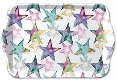 Produktbild von Ambiente Tablett – Watercolour stars