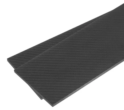 Kohlefaserplatte 2 Stk., 250x100x3 mm, matt, pultrudiert
