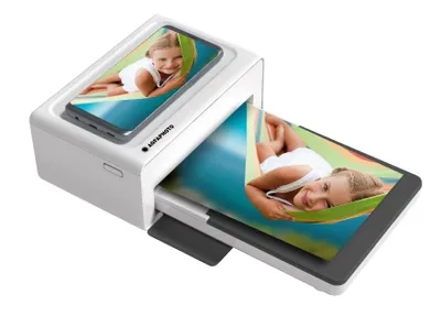 Produktbild von AgfaPhoto 192143000853, 4" x 6" (10x15 cm), Randloser Druck, Bluetooth, Schwarz, Weiß