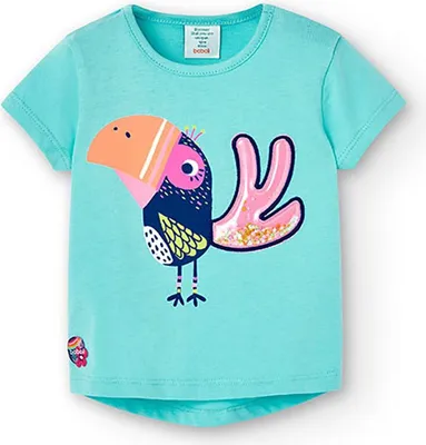 Produktbild von Boboli 248015 Kurzarm-t-shirt Blau 9 Months Mädchen Blau 9 Months