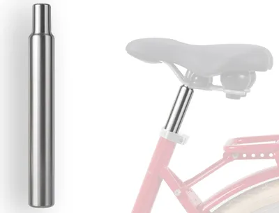 Produktbild von Fahrrad Sattel Stütze Kerze Sattelstange Durchmesser 27.2mm 250mm lang Stahl chrom