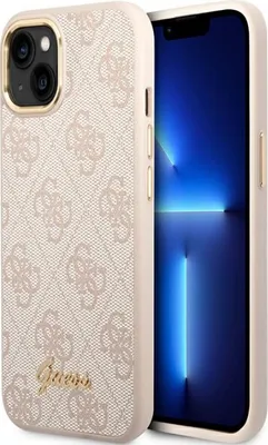 Obrázek produktu pro Guess Guhcp14Mhg4Shp Iphone 14 Plus 6.7 Růžové/Růžové Pevné Pouzdro 4G Vintage Gold Logo