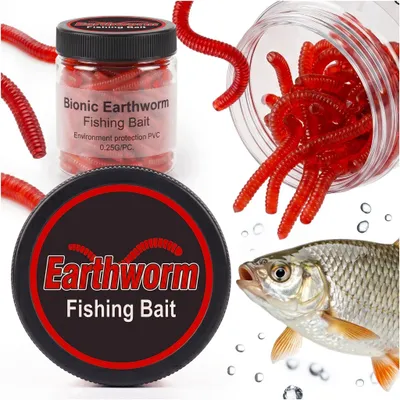 Obrázok produktu pre Aromatizovaný Červ, Umelá Chrobákovitá Nástraha Worms 70 Mm, 100 Ks