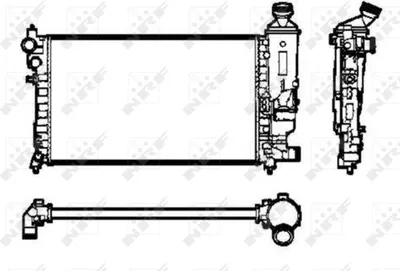 Produktbild von NRF 50434 Kühler Wasserkühler Motorkühler passend für PEUGEOT 106 II Schrägheck (1A, 1C)