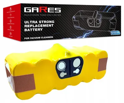 Zdjęcie produktu dla GARES Akumulator Bateria do iRobot Roomba 500 600 625 700 800 | 14,4V 3,5Ah | Seria Wzmocniona Wysoka Wydajność | Gares
