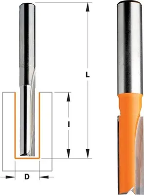 Zdjęcie produktu dla Cmt Frez Prosty Długi Hm D= 3 I=11 L=60 S=6