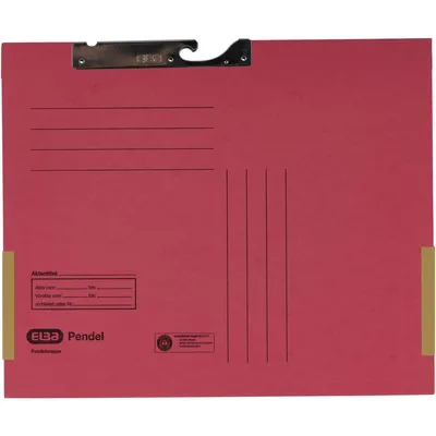 Produktbild von ELBA Pendeltasche, DIN A4, mit Kartonfröschen, rot - für den Markt: D - L - A - CH - 50 Stück (91460 RO)