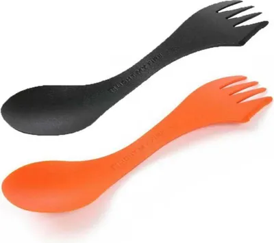 Zdjęcie produktu dla Zestaw sztućców Light My Fire Spork Original2 Pack pomarańczowy, czarny pomarańczowy, czarny, jeden rozmiar