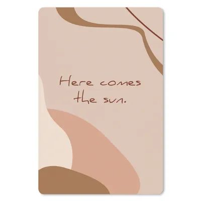 Produktbild von MuchoWow® Mauspad Mousepad Sommer - Zitat - Braun 18x27 cm - Mousepads - Maus Mat - Pad - Mausunterlage
