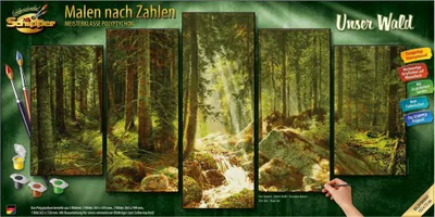Immagine prodotto di Schipper Pittura per numeri - La nostra foresta (poliprop.)