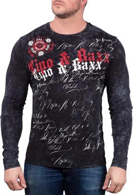 Produktbild von Cipo & Baxx Herren Regular Fit Longsleeve CL489 Black S