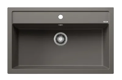 Produktbild von Blanco Dalago 8 - Silgranitspüle, 815x510 mm, mit Ablaufbedienung, grau 527248