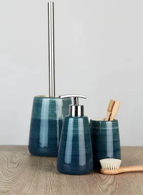 Immagine prodotto di Portasapone in Vetroceramica - rimovibile - adatto per sapone liquido - 1 pezzo - Ø 8 x 17,5 cm
