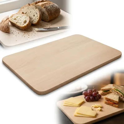 Zdjęcie produktu dla Deska drewniana kuchenna krojenia 45x30 cm bukowa