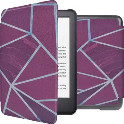 Produktbild von imoshion Design Slim Hard Case Klapphülle Amazon Kindle (2024) / Amazon Kindle (2022) 11th gen - Bordeaux Graphic