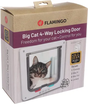 Produktbild von Flamingo KATZENTÜR 4-Wege JANO + Tunnel Weiss