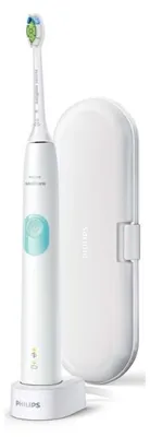 Obrázek produktu pro Philips 4300 series 4300 HX6807/28 Sonický kartáček s 1 režimem a cestovním pouzdrem, Dospělý, Sonický, Denní péče, 62000 pohybů za minutu, Mátová barva, Bílá, 2 min