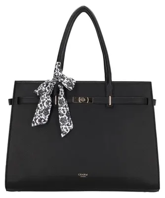 Productafbeelding van Charm london the hamptons laptoptas 15.6 inch zwart
