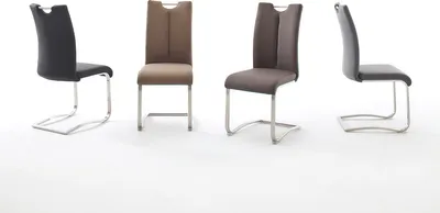 Produktbild von Artos Schwingstuhl, Griffloch, 140kg, Edelstahlgestell, Leder braun