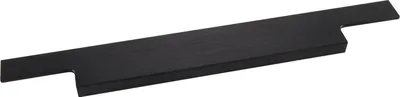 Obrázok produktu pre Furnipart Trim 195 mm - Plochá rukoväť na drážkovanie, čierny matný hliník