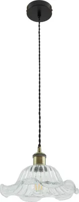 Produktbild von Lindby Pendelleuchte Ludowika, transparent, Glas, Ø25cm, E27
