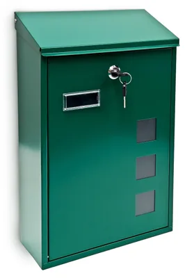 Produktbild von Design Briefkasten aus Metall 25x40 cm Grün