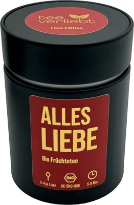 Produktbild von Alles Liebe Geschenkdose | 80g Früchtetee - Love Edition