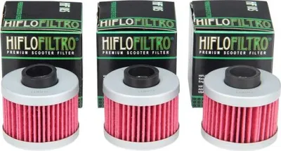 Produktbild von 3x Ölfilter HF185 für Aprilia Leonardo Scarabeo 125 / BMW C1 125 200 / Peugeot Citystar Elyseo Elystar Jet Force 125 200