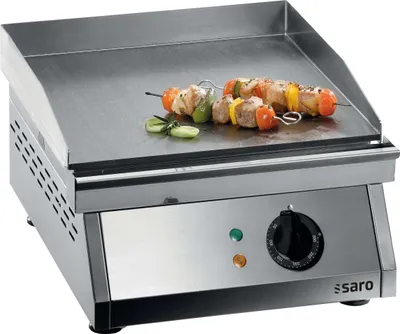 Produktbild von Saro FRY TOP 400, Edelstahl, Freistehend, Edelstahl, 1 Zone(n), 400 x 400 mm, Drehregler