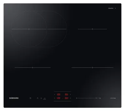 Produktbild von Samsung NZ64B4016FK, Schwarz, Integriert, 60 cm, Zonen-Induktionskochfeld, Glaskeramik, 4 Zone(n)