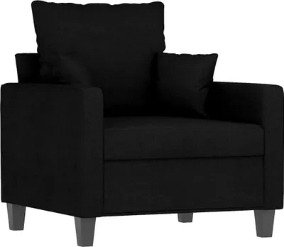 Produktbild von vidaXL Sessel Schwarz 60 cm Stoff